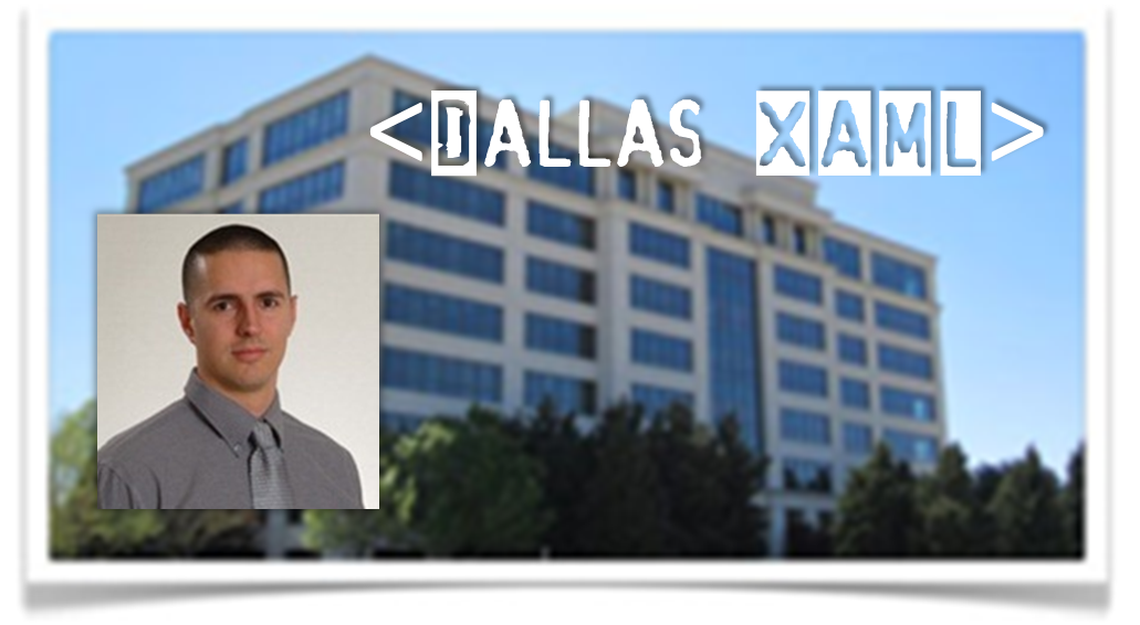 Brian Lagunas is speaking tonight at the Dallas XAML User Group